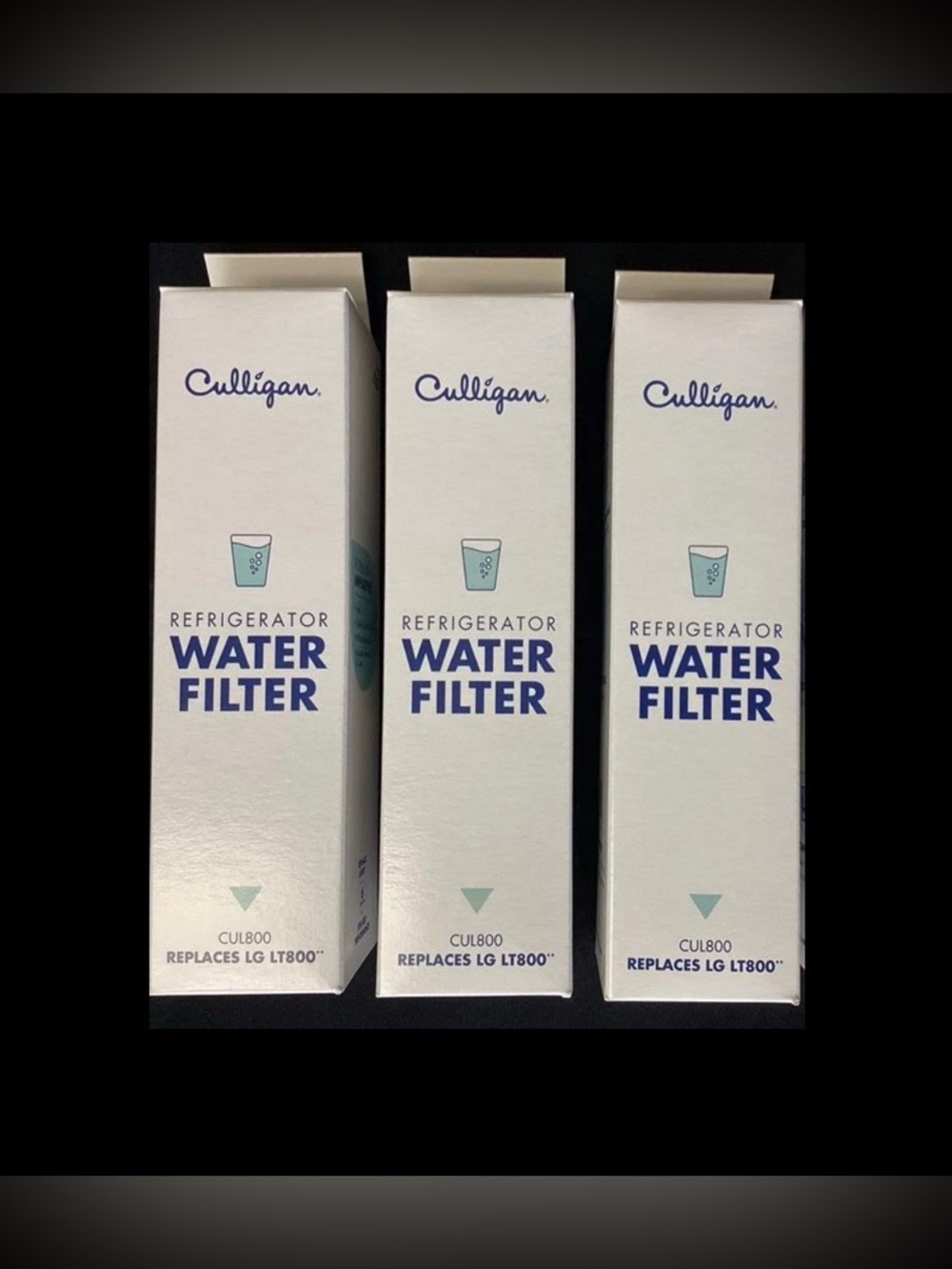 3 PACK Culligan CUL800 Refrigerator Water Filter (Fits LG LT800P) NEW